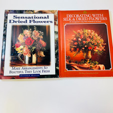 Dried Flowers Lot x 2 Decorating with Silk  Dried Flowers  Sensational Dried F