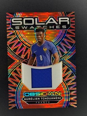 Aurelien Tchouameni 2024-25 Panini Obsidian Soccer  Red Electric Etch /49 France