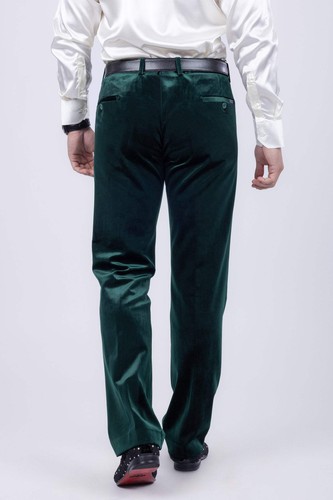 Barabas Men's Velvet Shiny Slim Fit Solid Color Pants 4CP40 - Picture 16 of 58