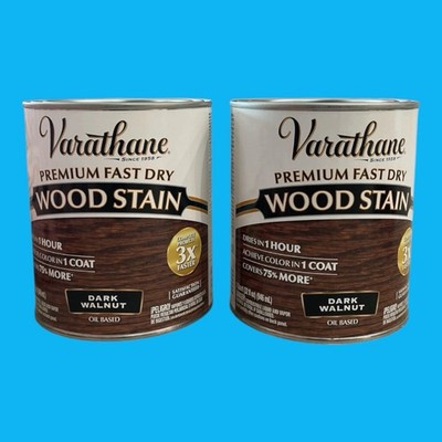 Varathane 262006 Premium Fast Dry Wood Stain - Dark Walnut-Oil Base(2 Quart) AB