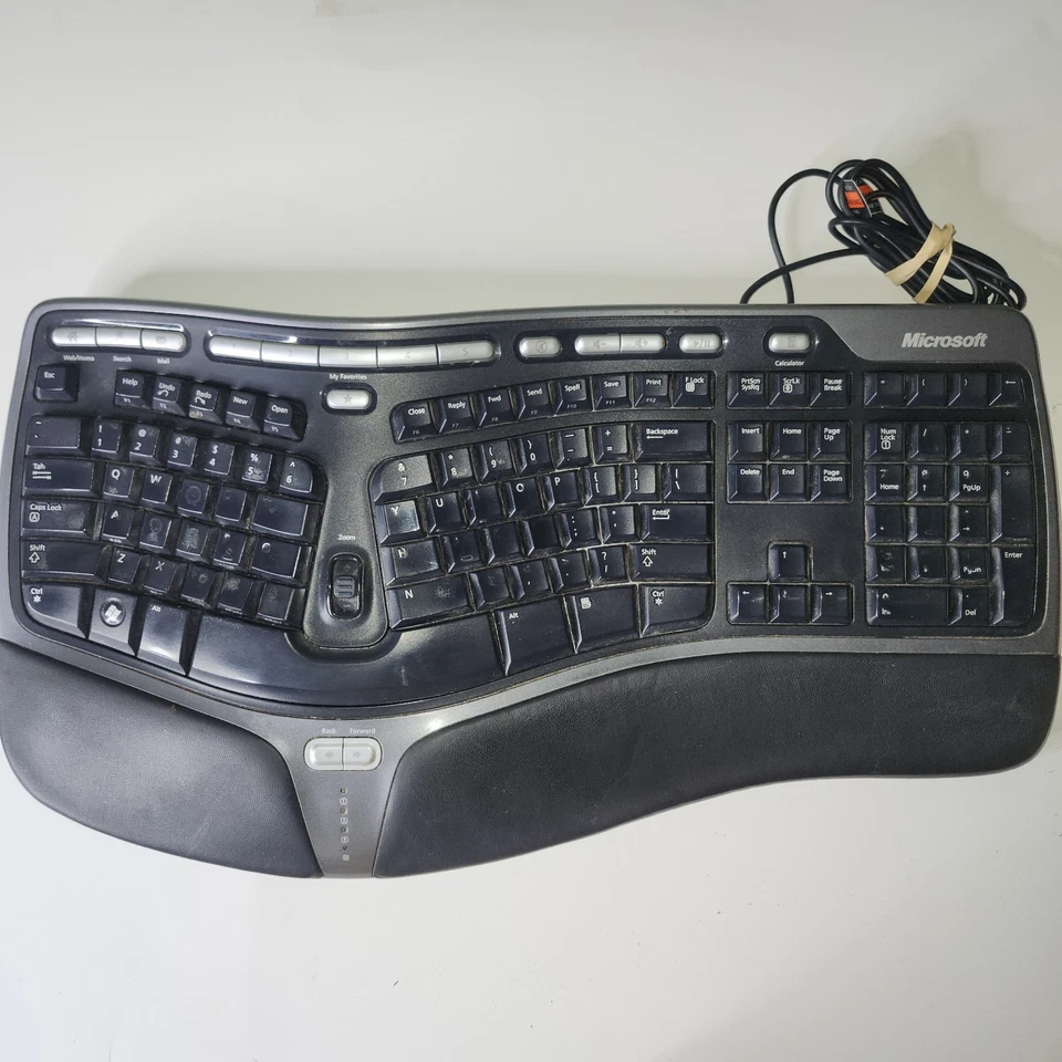 Microsoft Natural Ergonomic Keyboard 4000 v1.0 KU-0462, getestet einige kahle Tasten