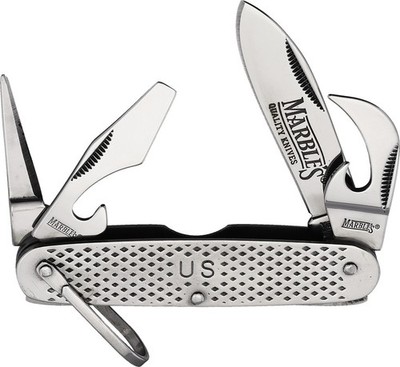 Marbles GI Utility Folding Knife Multi Tool Folder Stainless 3 5/8'' CLSD 278