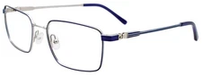 EASYTWIST ET9007 Eyeglasses Eye Glasses 050 Matt Dark Blue & Matt Silver Authent