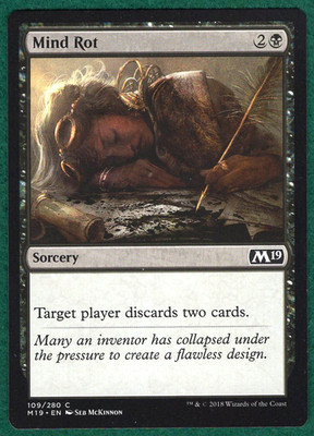 Mind Rot - Core Set 2019 (M19) #109 - Magic: The Gathering MTG Card
