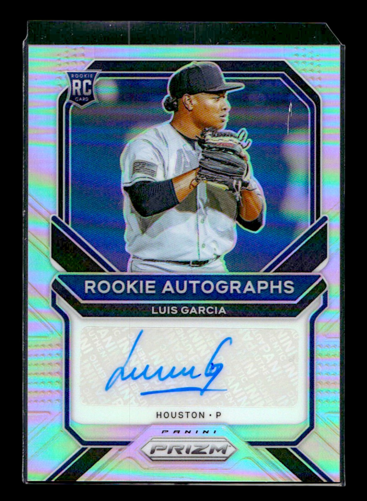 Luis Garcia 2021 Panini Prizm #RA-LUG Rookie Autographs Silver Auto