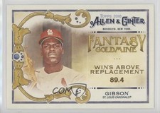 2018 Topps Allen & Ginter Fantasy Goldmine Bob Gibson #FG-50 HOF 8yu