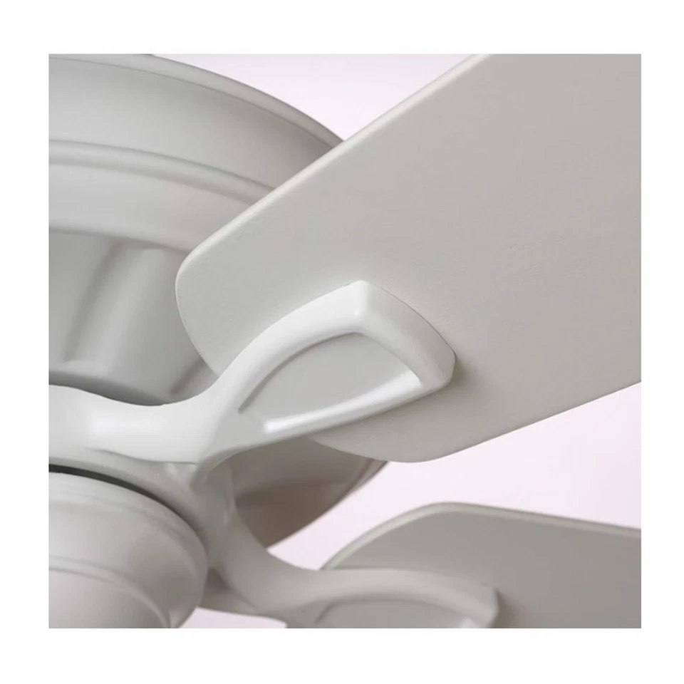 Ventilador de techo interior Kathy Ireland Carrera 60" 5 aspas reversibles blanco satinado CF7 Foto 2 de 4