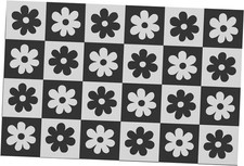 Classroom Rug Elementary 8'x12' Carpets Large Black Rugs 24 Seats for Class