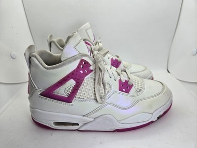Air Jordan 4 Retro GS Shoes Youth 5.5Y Hyper Violet Athletic Sneakers fq1314-151