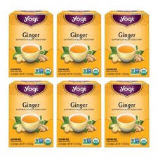 Yogi Organic Ginger Tea   6 16 Tea Bags 96 Total   Herbal Caffeine  Free   NiB