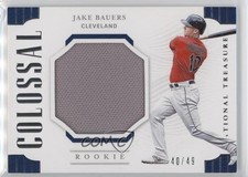 2019 Panini National Treasures Rookie Colossal Materials 40/49 Jake Bauers 00jz