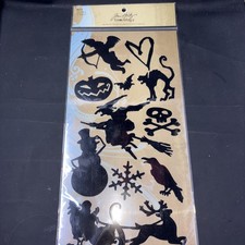 Tim Holtz idea-ology Seasonal Mask Stencil Halloween Christmas - 11 Pieces