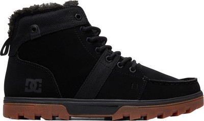 DC Shoes Mens Woodland Boots - Black / Gum - Authentic New