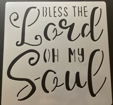 Religious Faith Christian Reusable Stencil 8 x 8