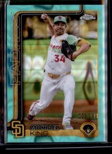 2025 Topps Chrome #195 Michael King Aqua Lava /199