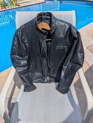 Rare Vintage Schott Cafe Racer,Schott Label  On Front 1983 To 84
