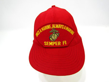 VTG Once a Marine Always a Marine Hat Semper Fi Snapback Eagle Crest OSFA Cap