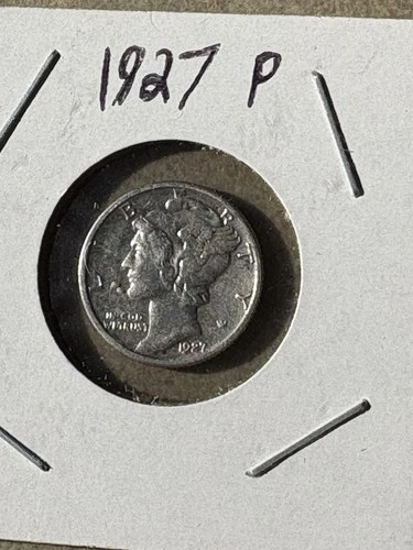 1927 P Mercury Dime 90% Silver  XF / AU Uncirculated