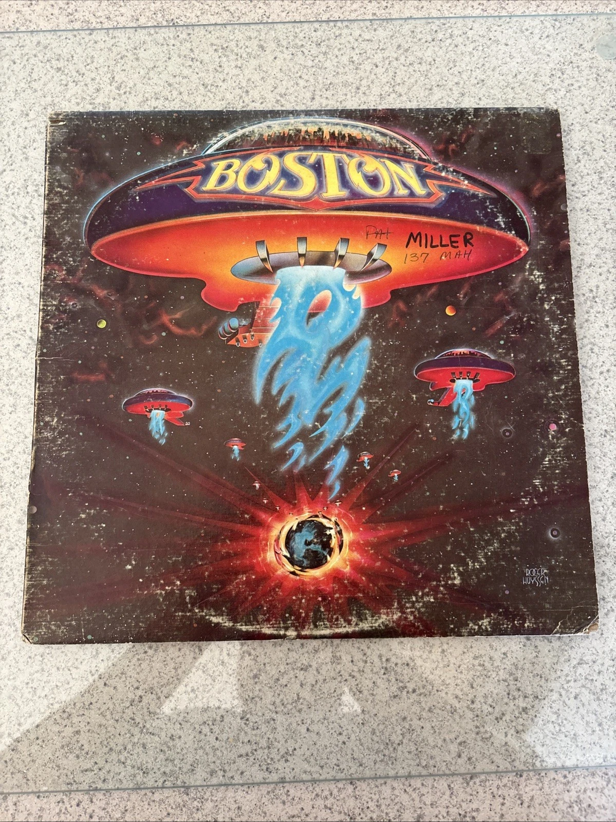 BOSTON “Boston” Vinyl LP Vintage (1976) Epic Records FN