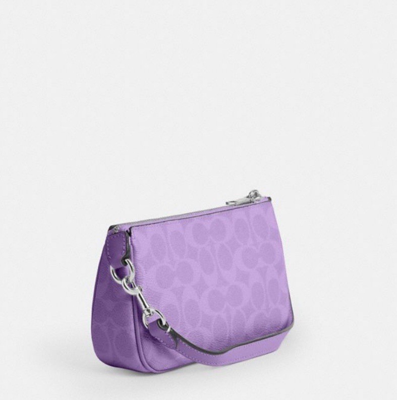 NWT COACH Nolita 19 Wristlet Purse In Signature Canvas Leather