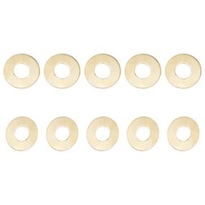 100Pack 5.2mmx12mmx0.8mm(IDxODxT) Brass Flat Washers Brass Flat Ring Gaskets