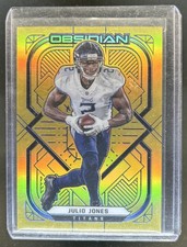 2021 Panini Obsidian Julio Jones Electric Etch Gold Flood #/10 Titans