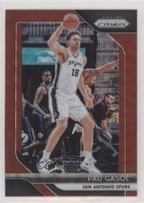 2018-19 Panini Prizm Ruby Wave Prizm Pau Gasol #13 HOF 0b3
