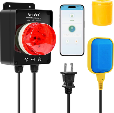 #ad Smart Wifi Sump Pump Alarm Indoor Outdoor High Water Level Alarm Supports APP $124.99