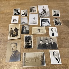 Antique 1900 s Black White Lot Of 19 Photos Of Men, And Boys