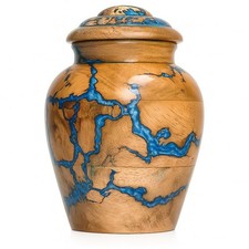 Handcrafted Wooden Urn for Human Ashes Adult Male - Small Decorative Urn for ...