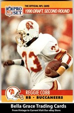 1990 Pro Set Reggie Cobb #699 Tampa Bay Buccaneers Rookie NFL Football