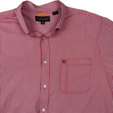 Vintage Timberland Mens XL Check Short Sleeve Button Up Shirt EUC Gorpcore Y2K
