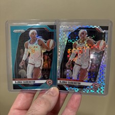 2024 Panini Prizm WNBA Basketball DiJonai Carrington Teal /49 & Checkerboard - 2