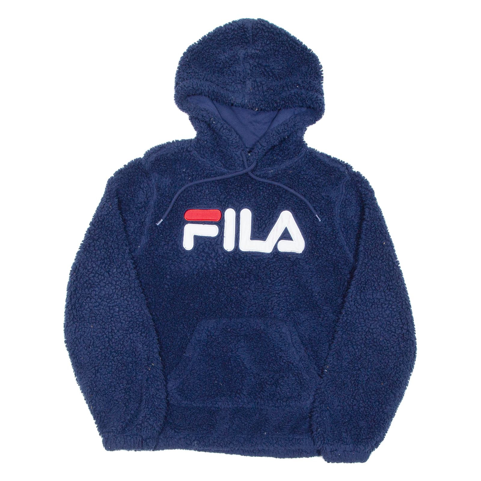 FILA Teddy Fleece Felpa con Cappuccio Donna Blu M