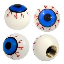 Car Tire Valve Stem Caps 4 Pack, Valve Stem Covers with Funny Shape Eyeball