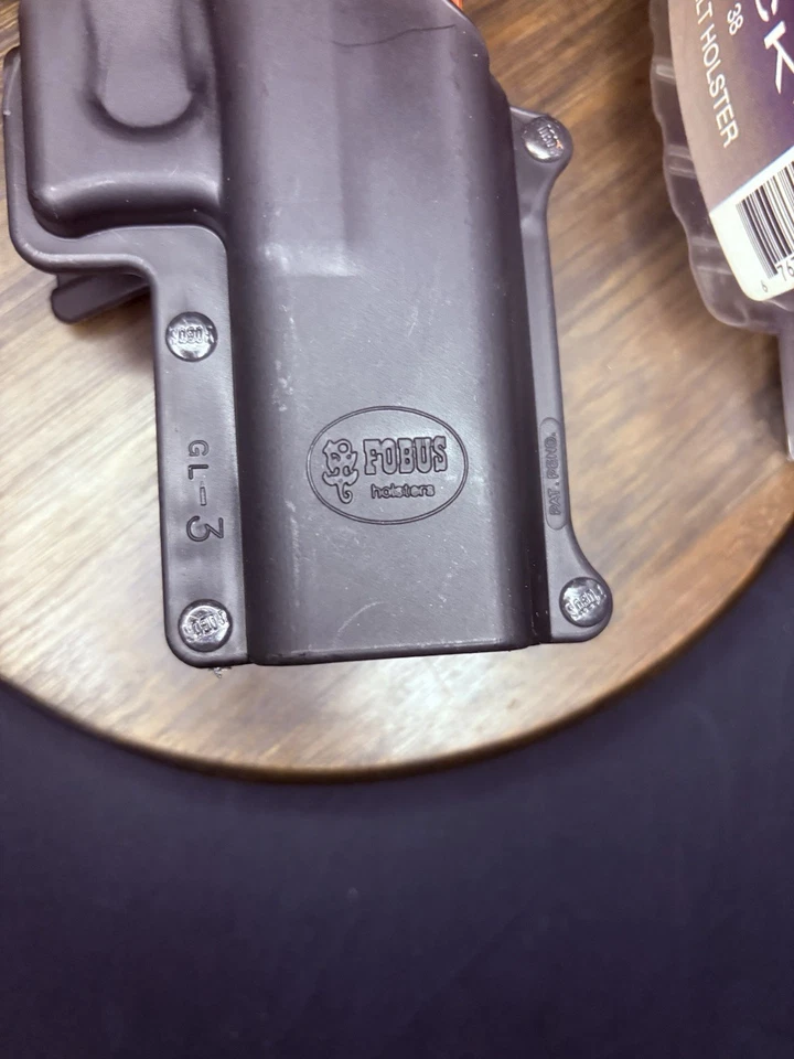 Funda de cinturón Fobus Glock derecha (GL3BH) 20/21/37/38/40/41 negra Kydex Foto 4 de 4