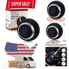 Vibrating Massage Ball with 4-Speeds - Deep Tissue Trigger Point Massage Ball...