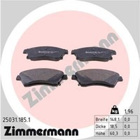 Zimmermann BremsbeläGe Vorne FüR Opel Astra J Chevrolet Cruze SchräGheck