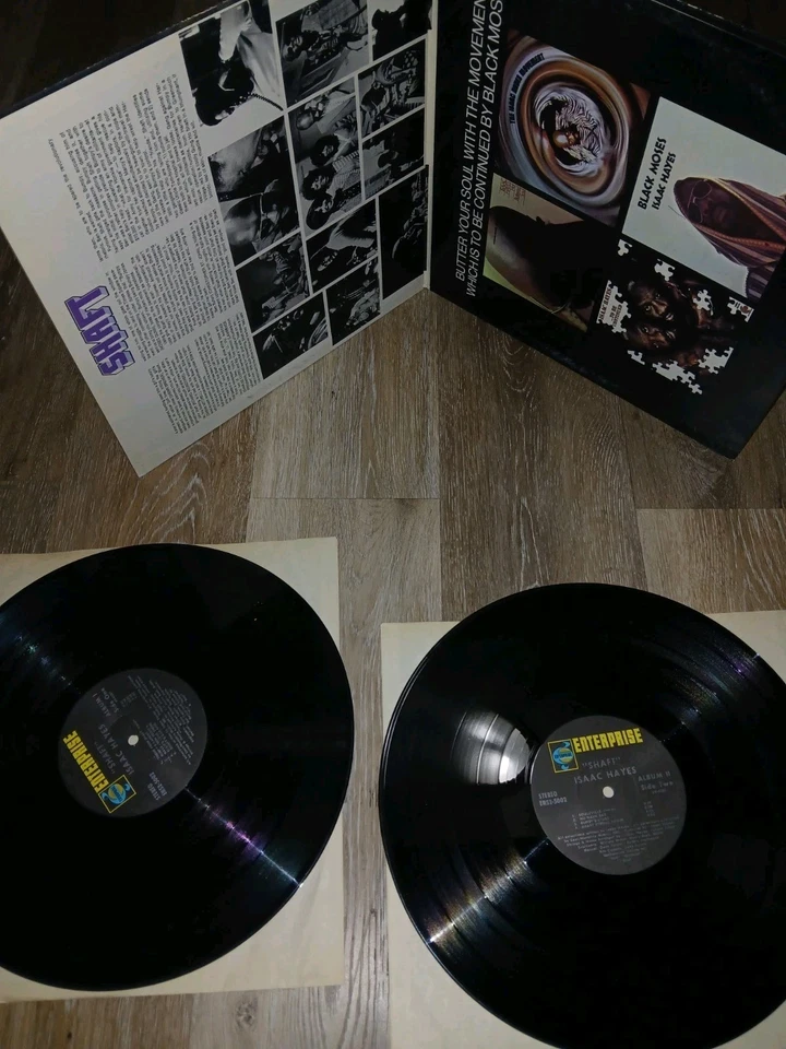Isaac Hayes Shaft Soundtrack LP Vinyl Set Of 2 Records 1971 Foto 3 de 4