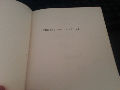 The Spy Who Loved Me By Ian Fleming (Hardcover, 1962), A James Bond Novel