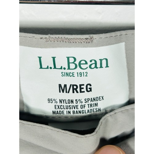 LL Bean Vista Camp Pants Womens Medium Regular Gray Hiking Cargo Crop 21 Inseam - Picture 3 of 6