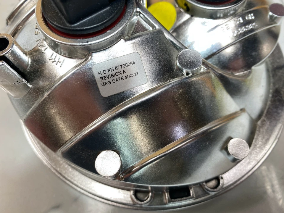 Faro halógeno doble OEM97-23 Harley Touring Softail 7" Foto 3 de 4