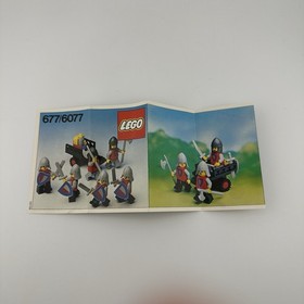 1979 Vintage Lego 677 6077 Knight's Procession Castle Set Manual ONLY Original