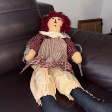 Handmade Raggedy Ann Doll 28 Inches X