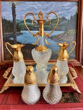 Italian Crystal Cruet / Decanter Set