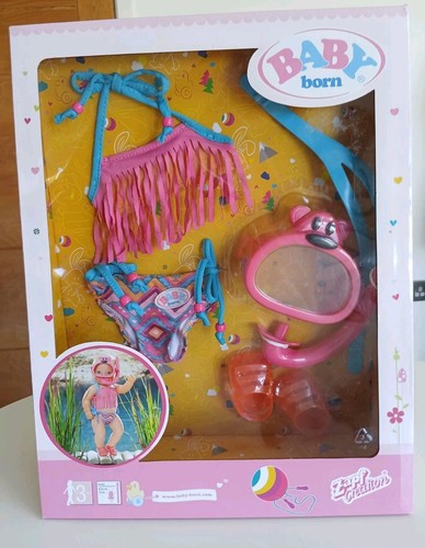 BABY BORN ZAPF CREATION ROSA SCHNORCHEL UND BADEMODE TAUCHEN SET - 2017 - NEU & OVP - Bild 4 von 16