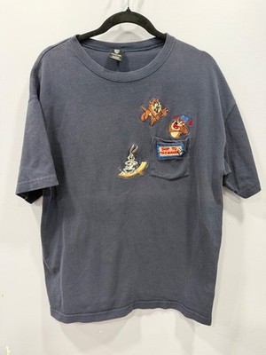 Vintage Large Warner Bros pocket T-shirt Bugs Bunny and Taz