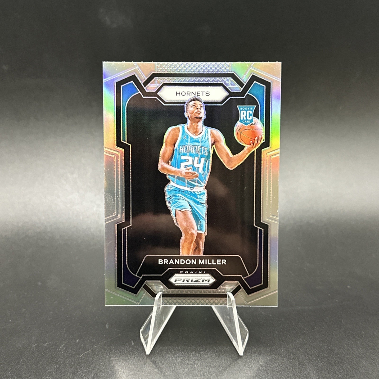 Brandon Miller 2023-24 Panini Prizm Silver Prizm Rookie RC #152 -B