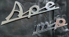 Scritta Targhetta Logo Originale Bomisa Per Piaggio Ape Mp 500 In Corsivo