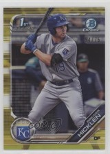 2019 Bowman Chrome Prospects Yellow Refractor 54/75 Brewer Hicklen #BCP-72 13iq